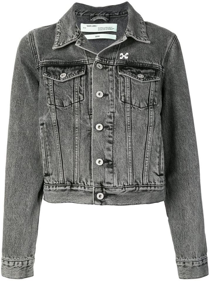 Off-white Arrows Pin Denim Jacket - Black