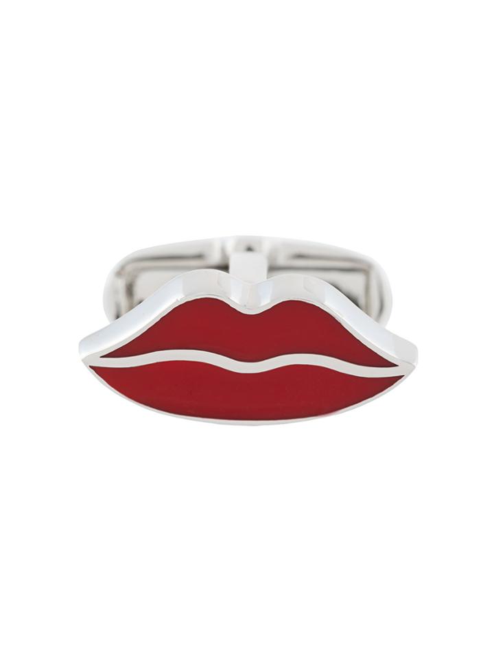 Paul Smith Red Lips Cufflinks - Metallic