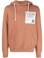 Maison Margiela 'stereotype' Patch Hoodie - Nude & Neutrals