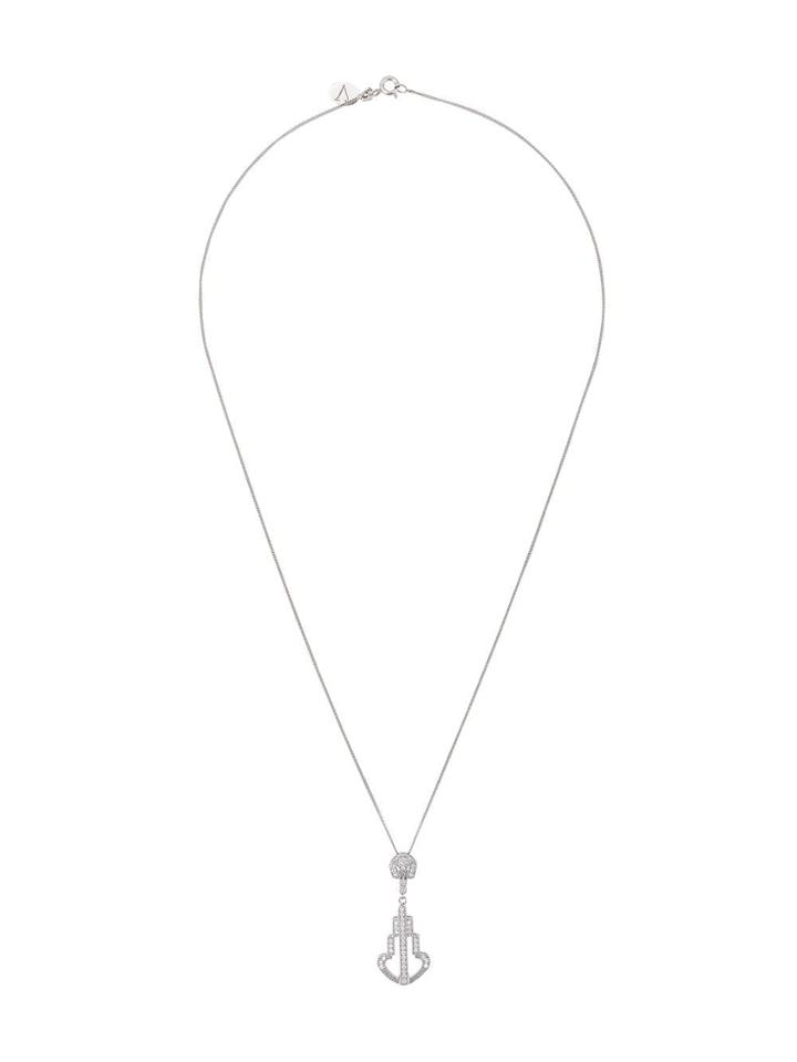 V Jewellery Modern Pendant Necklace - Silver