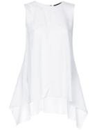 Proenza Schouler Asymmetrical Sleeveless Top - White