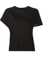 Alexandre Plokhov Split Sleeve T-shirt, Women's, Size: 38, Black, Cotton