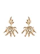 Chloé Leaf Drop Earrings - Metallic