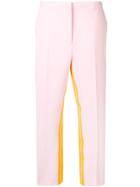 Nº21 Inner Stripe Cropped Trousers - Pink