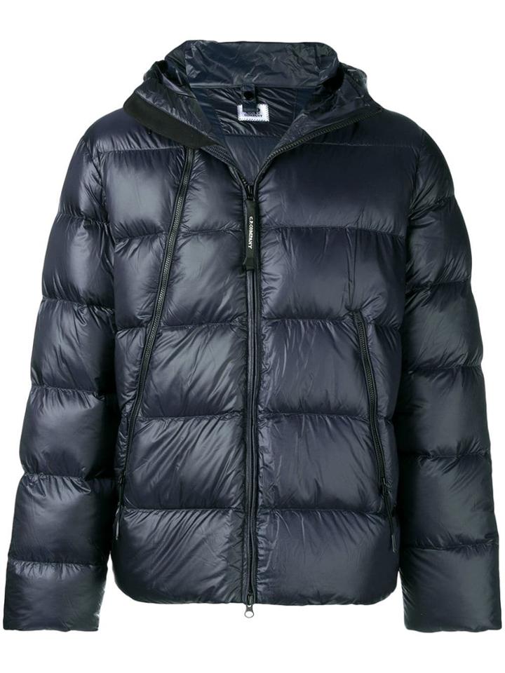 Cp Company Goggle Padded Jacket - Blue