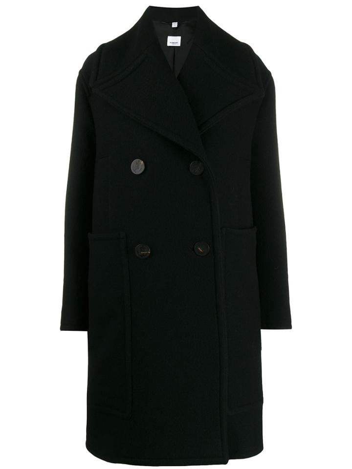 Burberry Oversized Peacoat - Black