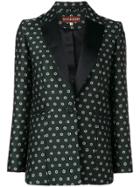 Alexa Chung Floral Tailored Blazer - Green
