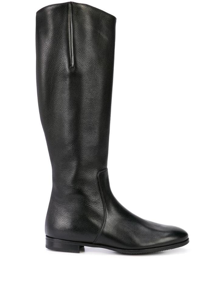 Gravati Knee-length Zipped Boots - Black