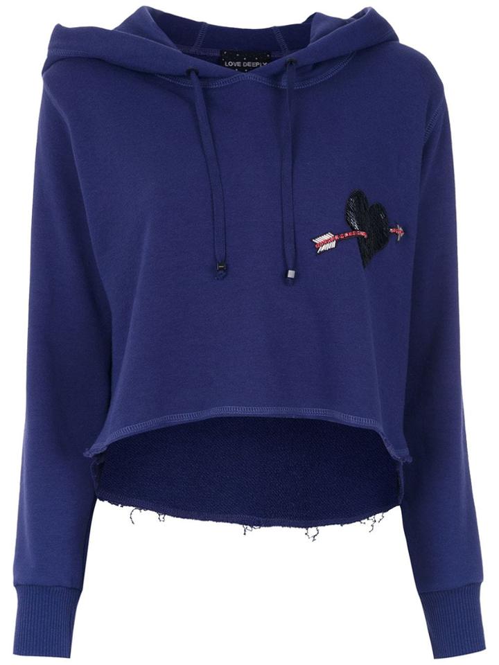 Andrea Bogosian Cropped Sweatshirt - Purple