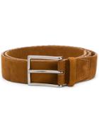 Orciani Thin Buckle Belt - Brown