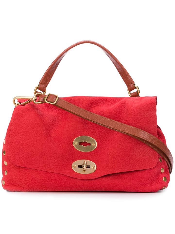 Zanellato Stud Detail Satchel Bag - Red