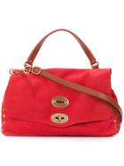 Zanellato Stud Detail Satchel Bag - Red