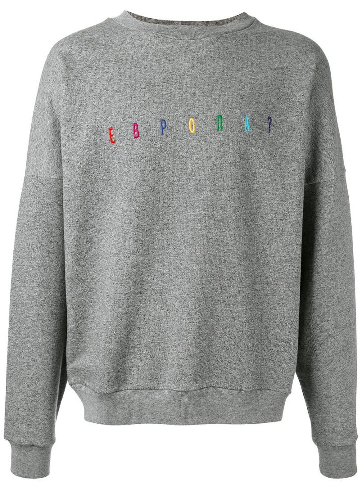 Gosha Rubchinskiy - Ying Yang Sweatshirt - Men - Cotton - M, Grey, Cotton
