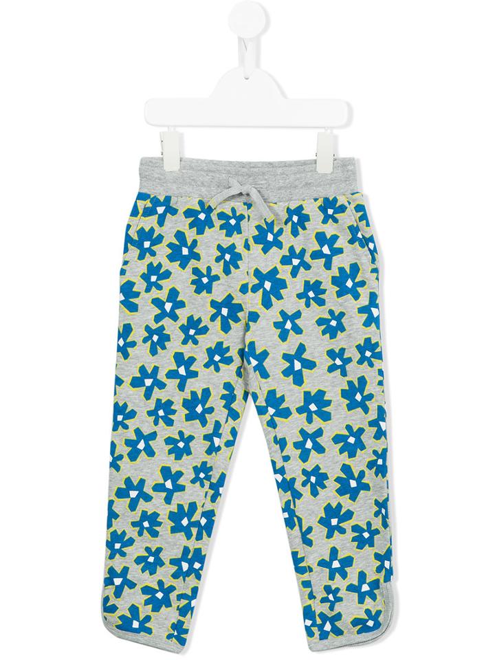 Stella Mccartney Kids Floral Print Sweatpants, Girl's, Size: 12 Yrs, Grey