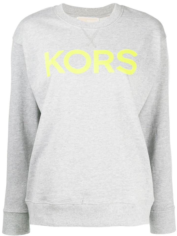 Michael Michael Kors Printed Logo Jumper - Grey