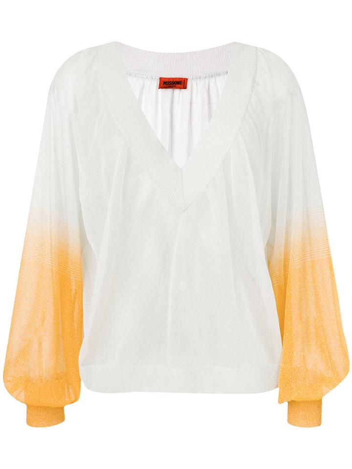 Missoni Gradient Sleeve Blouse - Grey
