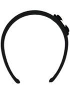 Salvatore Ferragamo - Bow Embellished Hair Band - Women - Cotton/polyamide/rayon/brass - One Size, Black, Cotton/polyamide/rayon/brass