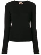 No21 - Round Neck Sweater - Women - Virgin Wool - 42, Black, Virgin Wool