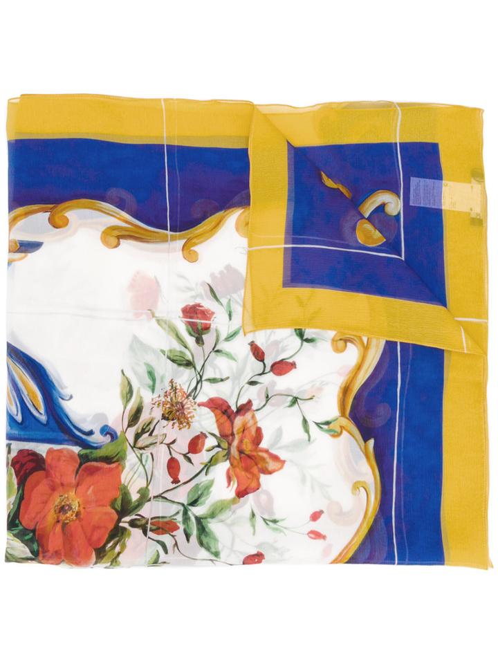 Dolce & Gabbana - Majolica Printed Scarf - Women - Silk - One Size, Silk