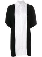 Mm6 Maison Margiela Contrast Shirt Dress - Black