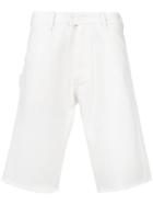 U.p.w.w. Frayed Hem Denim Shorts - White