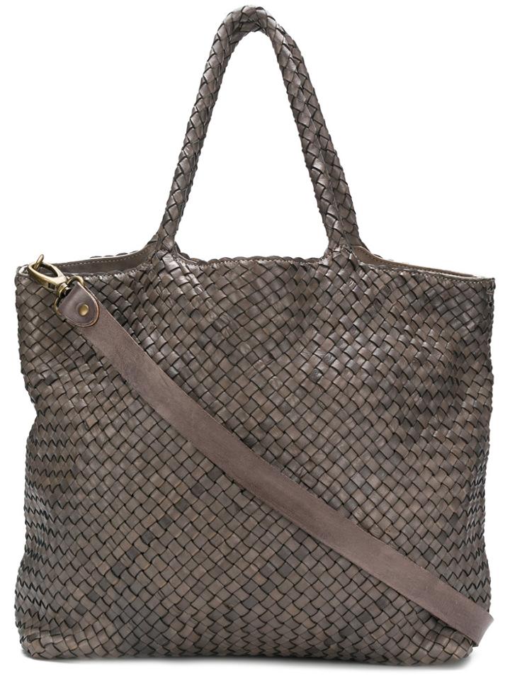 Officine Creative Woven Tote - Grey