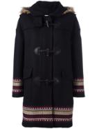 Red Valentino Hooded Duffle Coat - Blue