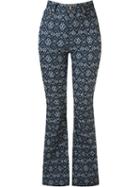 Amapô Printed High Waist Flared Jeans