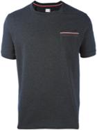 Moncler Gamme Bleu Arm Logo Patch T-shirt, Men's, Size: Small, Grey, Cotton