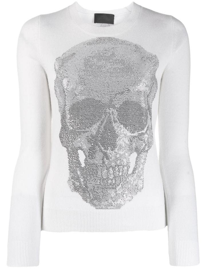 Philipp Plein Skull Jumper. - White