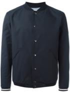 Cuisse De Grenouille Classic Bomber Jacket, Men's, Size: Xl, Blue, Cotton/nylon