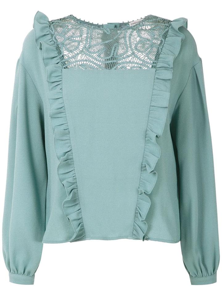 Martha Medeiros Renascença Long Sleeved Blouse - Green