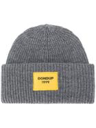 Dondup Logo Knitted Beanie - Grey