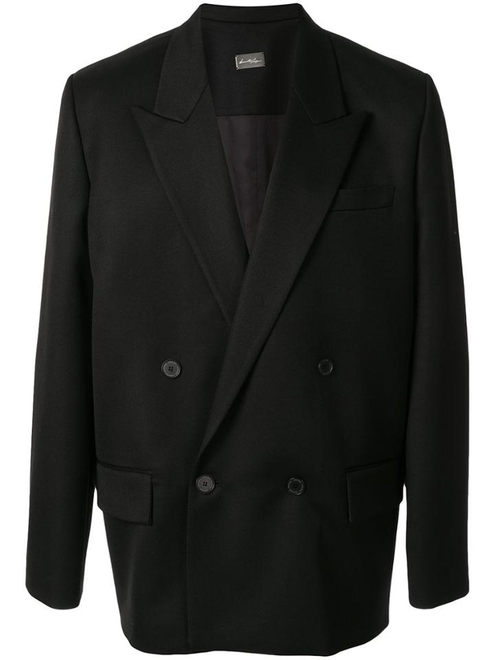 Necessity Sense Kin Peak Lapel Suit Dry Onyx - Black