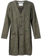 White Mountaineering Flroal Camouflage Button Coat
