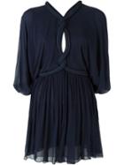 Jay Ahr Rope Detail Mini Dress, Women's, Size: 40, Blue, Silk/nylon