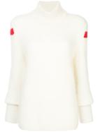 Maggie Marilyn Ribbed Turtle Neck Jumper - White