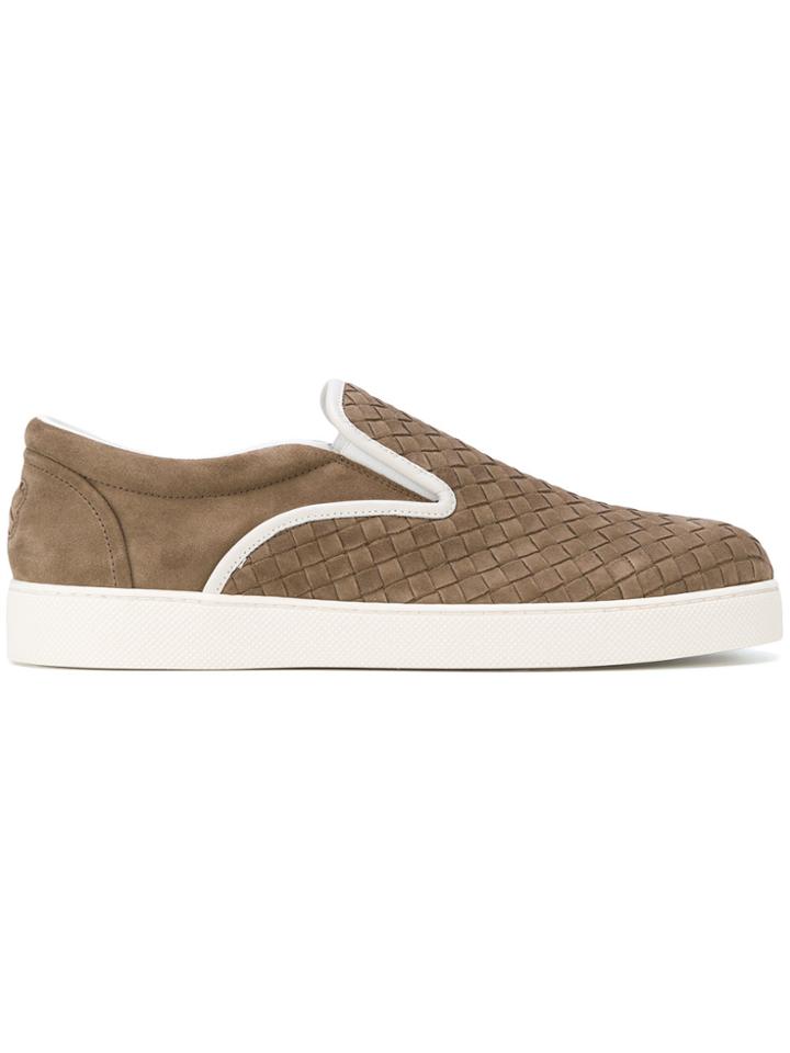 Bottega Veneta Intrecciato Dodger Sneaker - Brown
