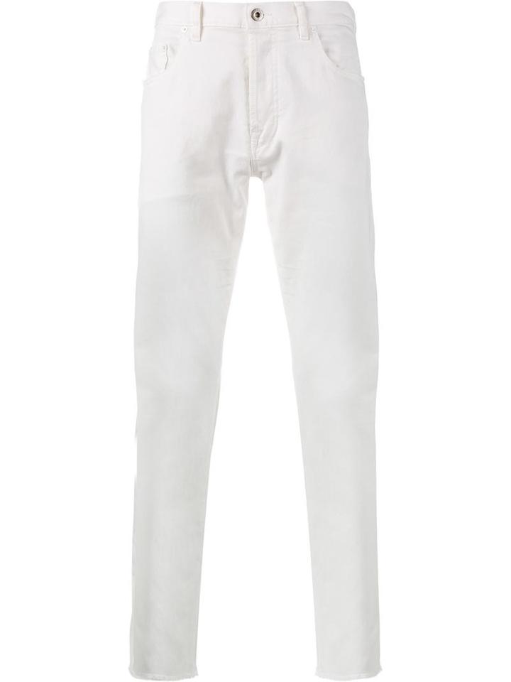 Valentino Classic Slim Jeans, Men's, Size: 29, White, Cotton/polyamide/spandex/elastane
