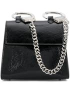 Moschino Hand-cuff Shoulder Bag - Black