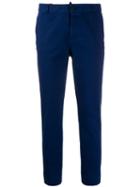 Dsquared2 Slim Fit Cropped Trousers - Blue