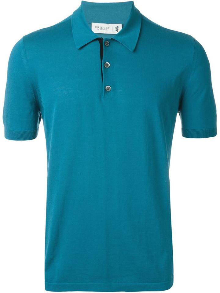 Pringle Of Scotland Classic Polo Shirt, Men's, Size: Xl, Green, Cotton