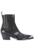 Sartore Western Style Ankle Boots - Black