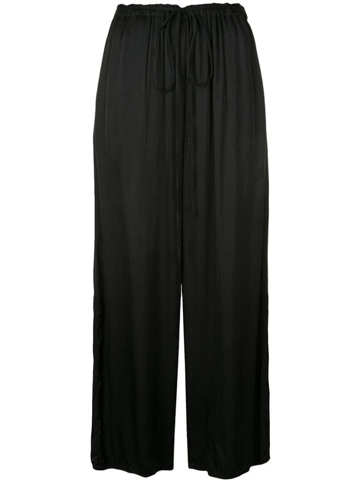 Raquel Allegra Wide-leg Flared Trousers - Black