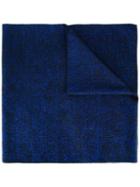 Drumohr Knitted Scarf, Men's, Blue, Silk
