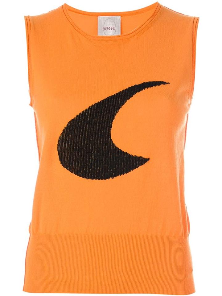 Eggs Embroidered Knit Top