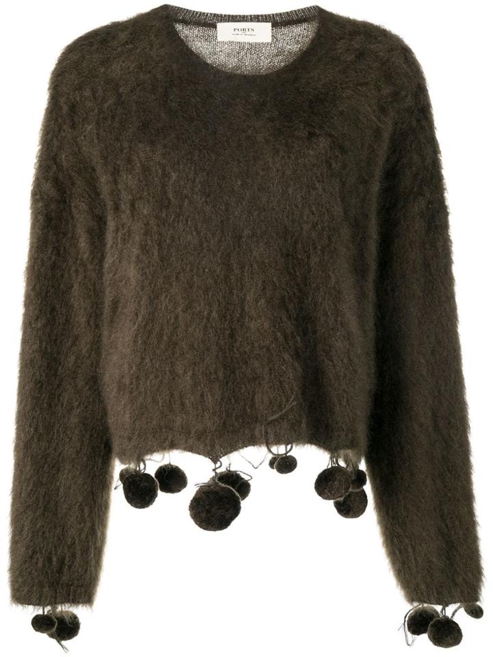 Ports 1961 Oversized Jumper - Green