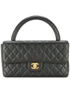Chanel Vintage Rectangular Flap Tote Bag - Black