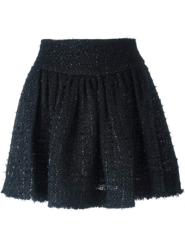 Simone Rocha Tweed Mini Skirt, Women's, Size: 8, Black, Acrylic/nylon/polyester/wool