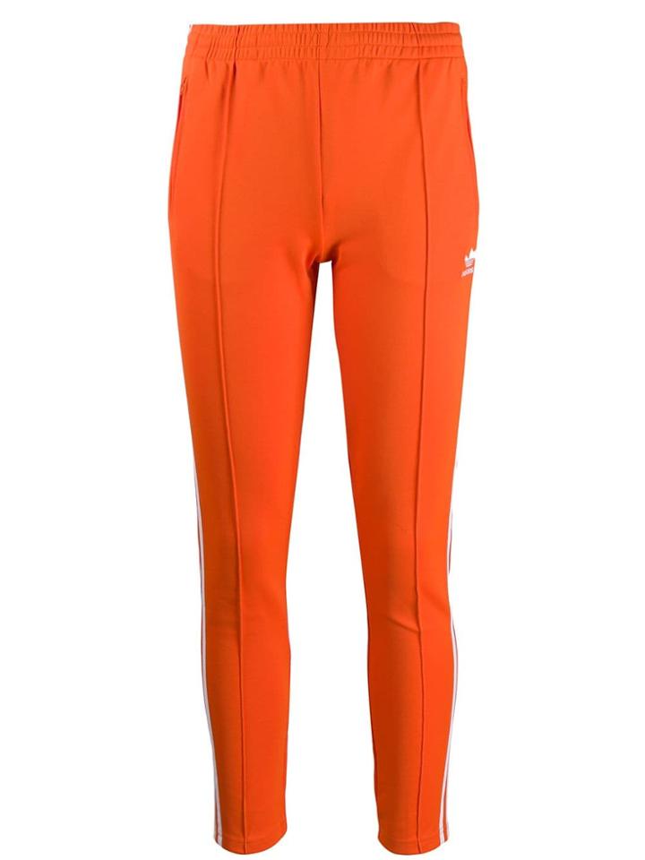 Adidas Contrast Logo Track Pants - Orange
